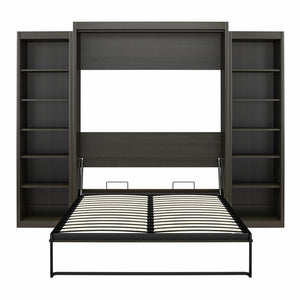 Signature Sleep Paramount Murphy Bed with Bookcase Cabinets - Espresso - Queen