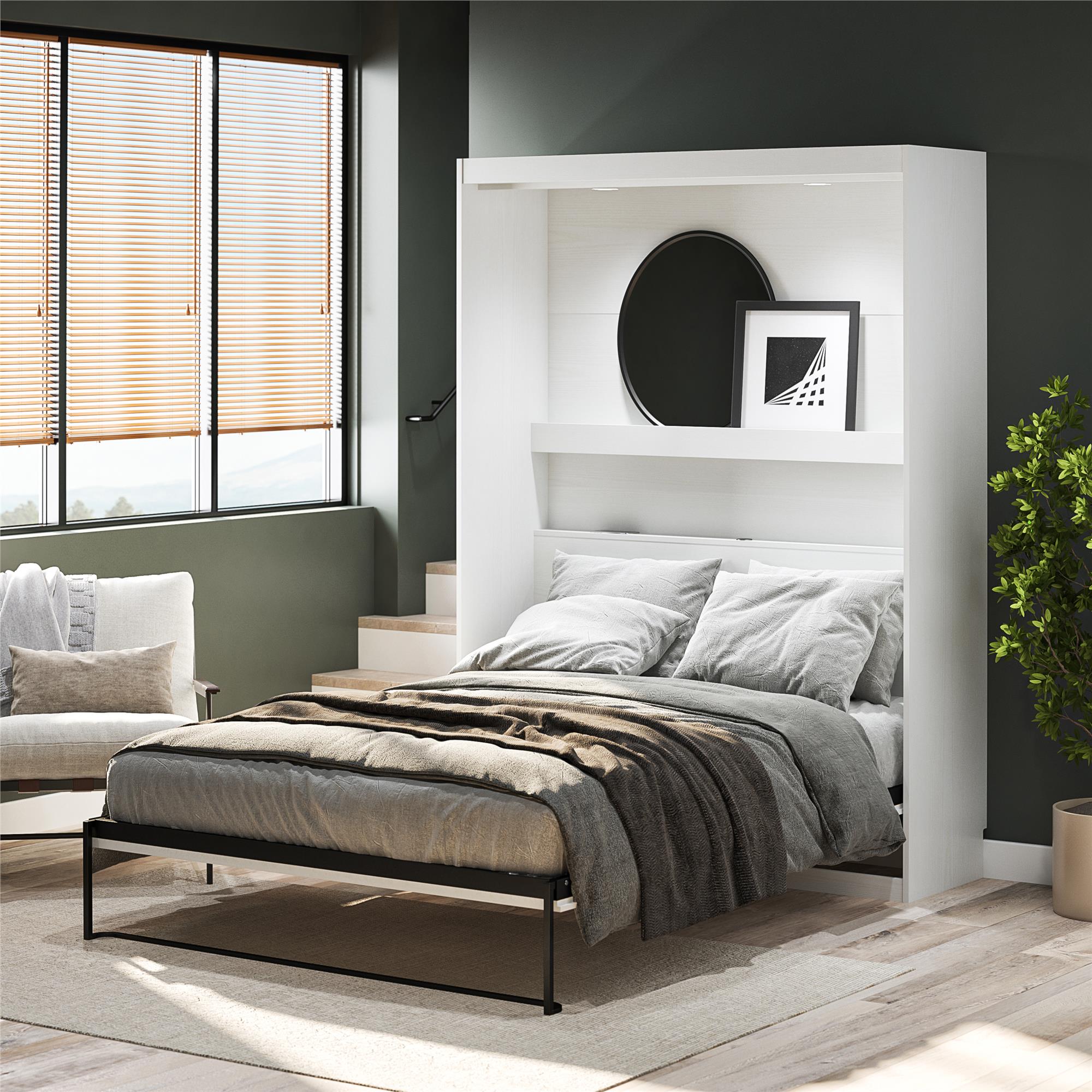 Signature Sleep Impressions Murphy Bed with Cabinets - White - Queen