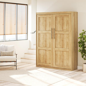 Signature Sleep Impressions Murphy Bed with Cabinets - Natural - Queen