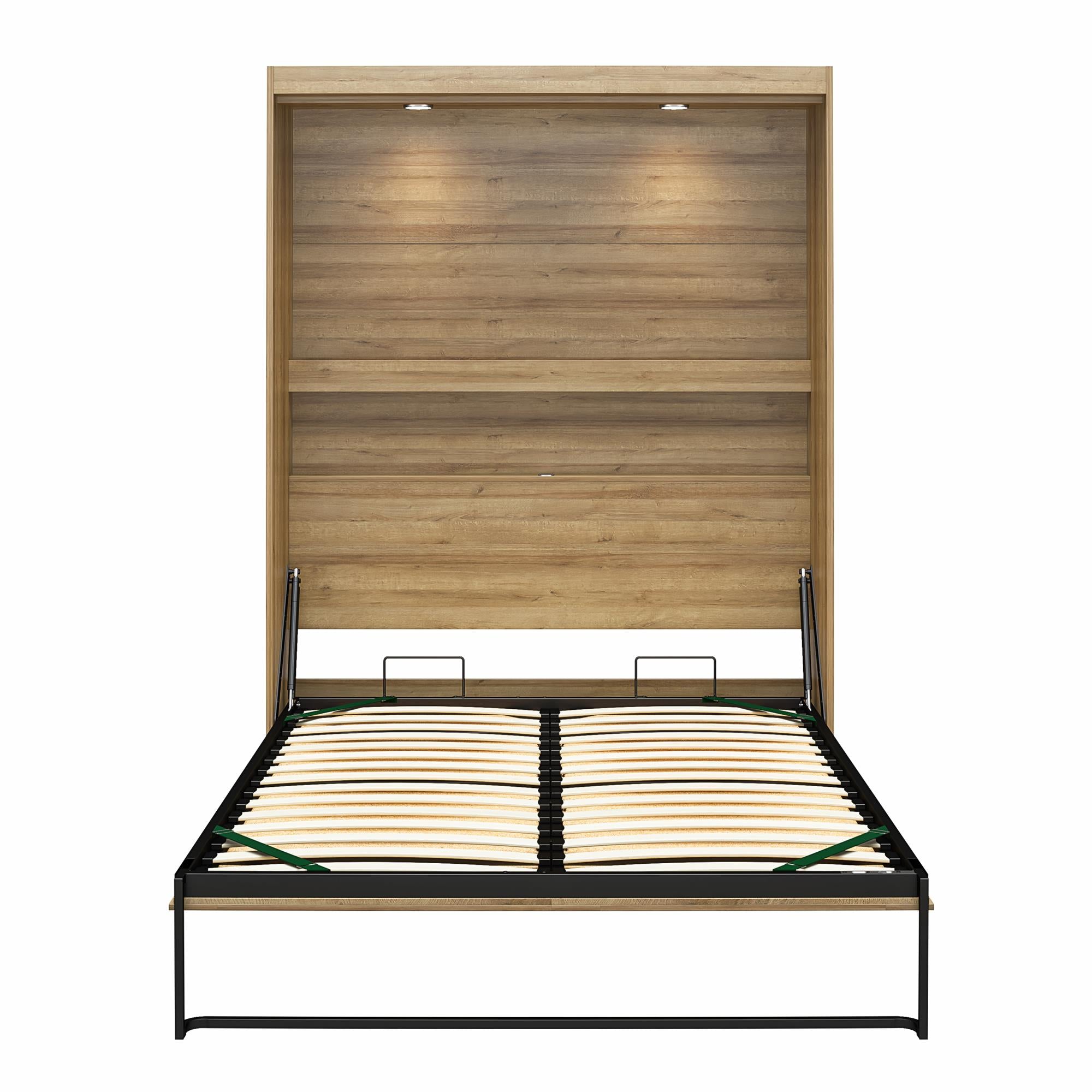 Signature Sleep Impressions Murphy Bed with Cabinets - Natural - Full