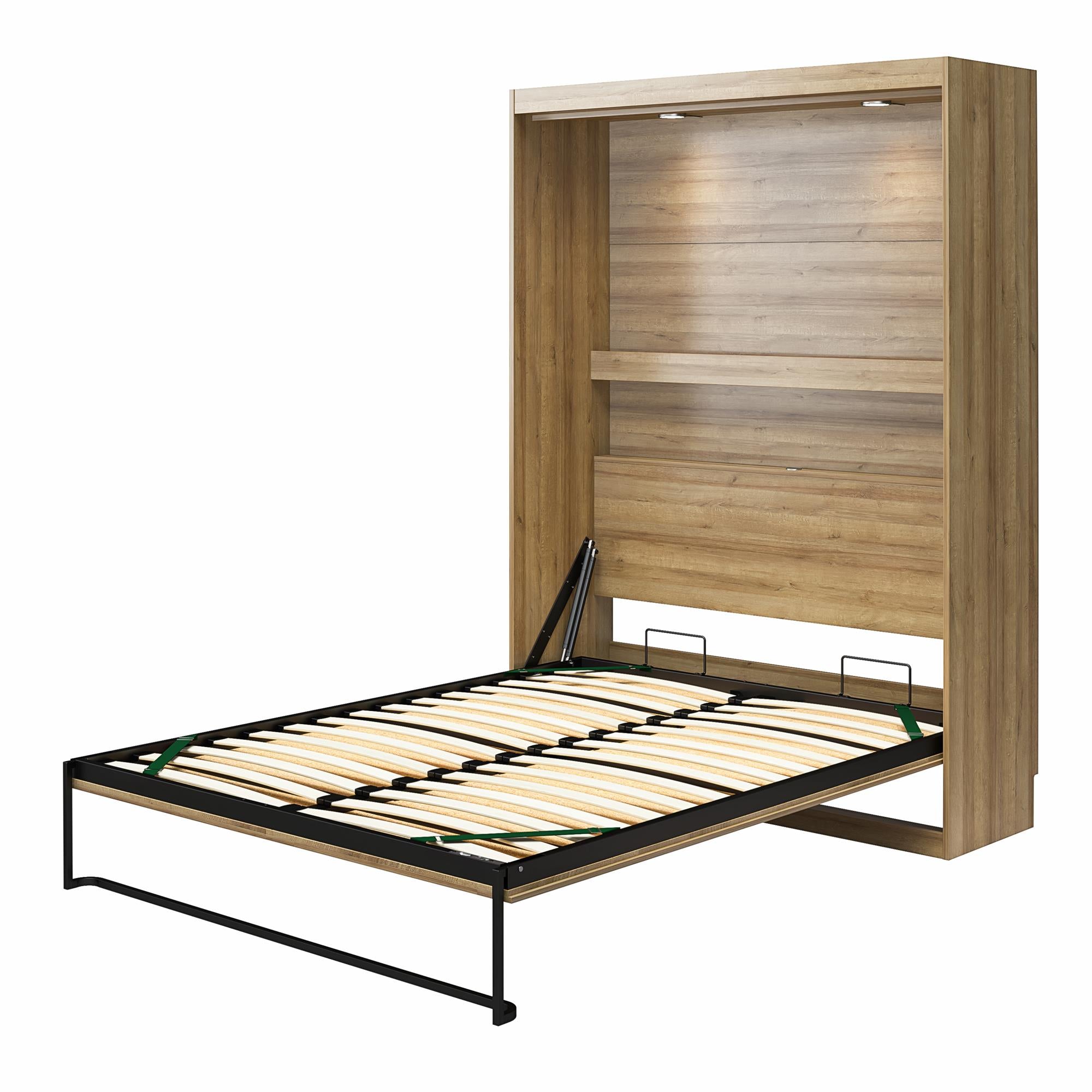 Signature Sleep Impressions Murphy Bed with Cabinets - Natural - Full