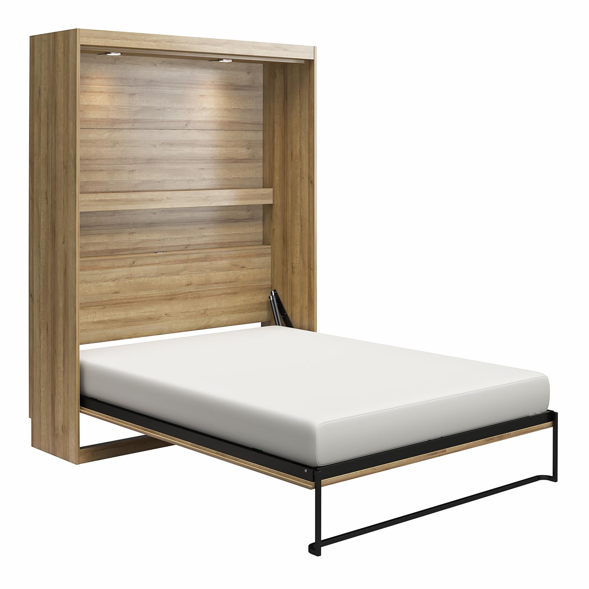 Signature Sleep Impressions Murphy Bed with Cabinets - Natural - Full