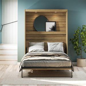 Signature Sleep Impressions Murphy Bed with Cabinets - Natural - Full