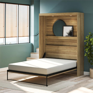 Signature Sleep Impressions Murphy Bed with Cabinets - Natural - Full