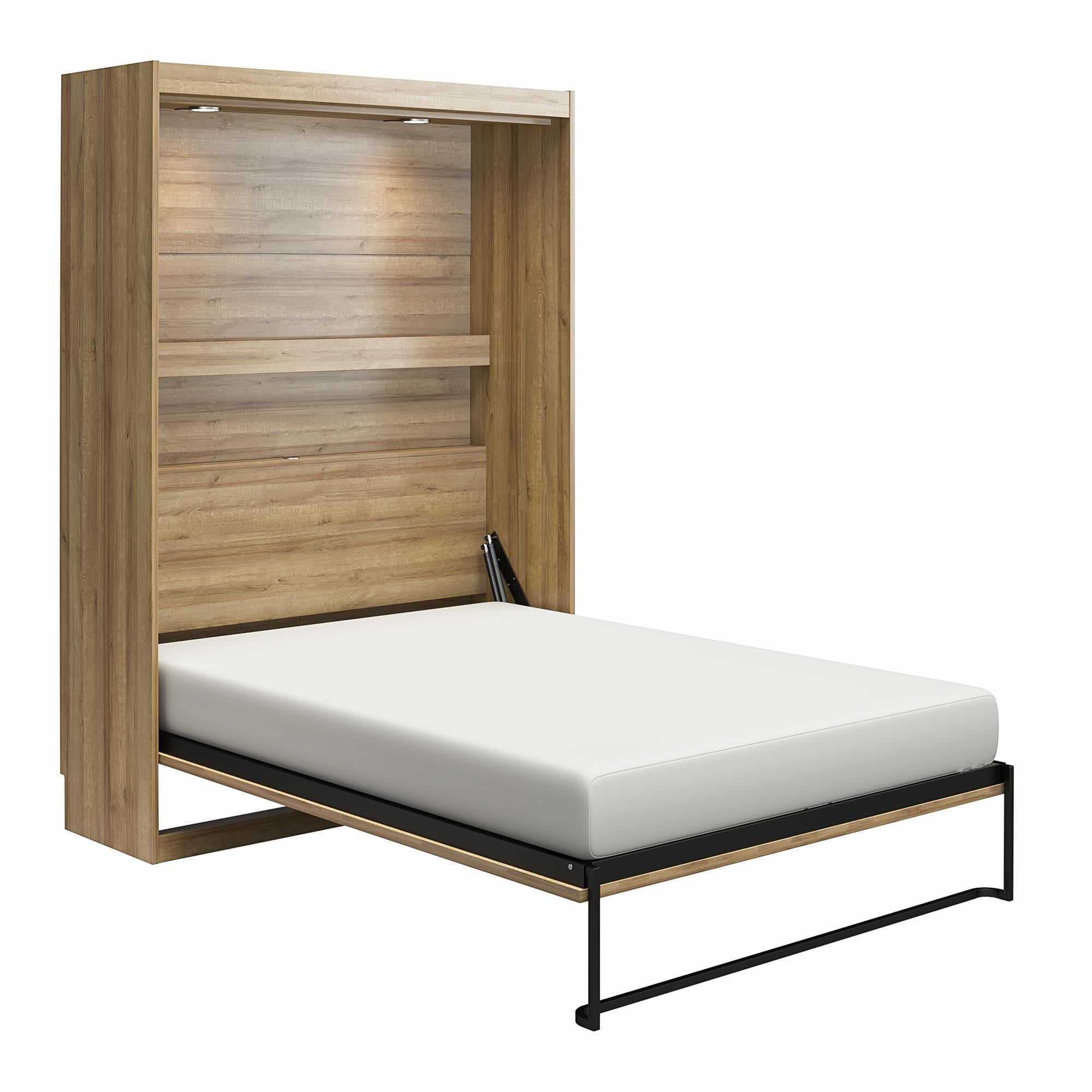 Signature Sleep Impressions Murphy Bed with Cabinets - Natural - Full