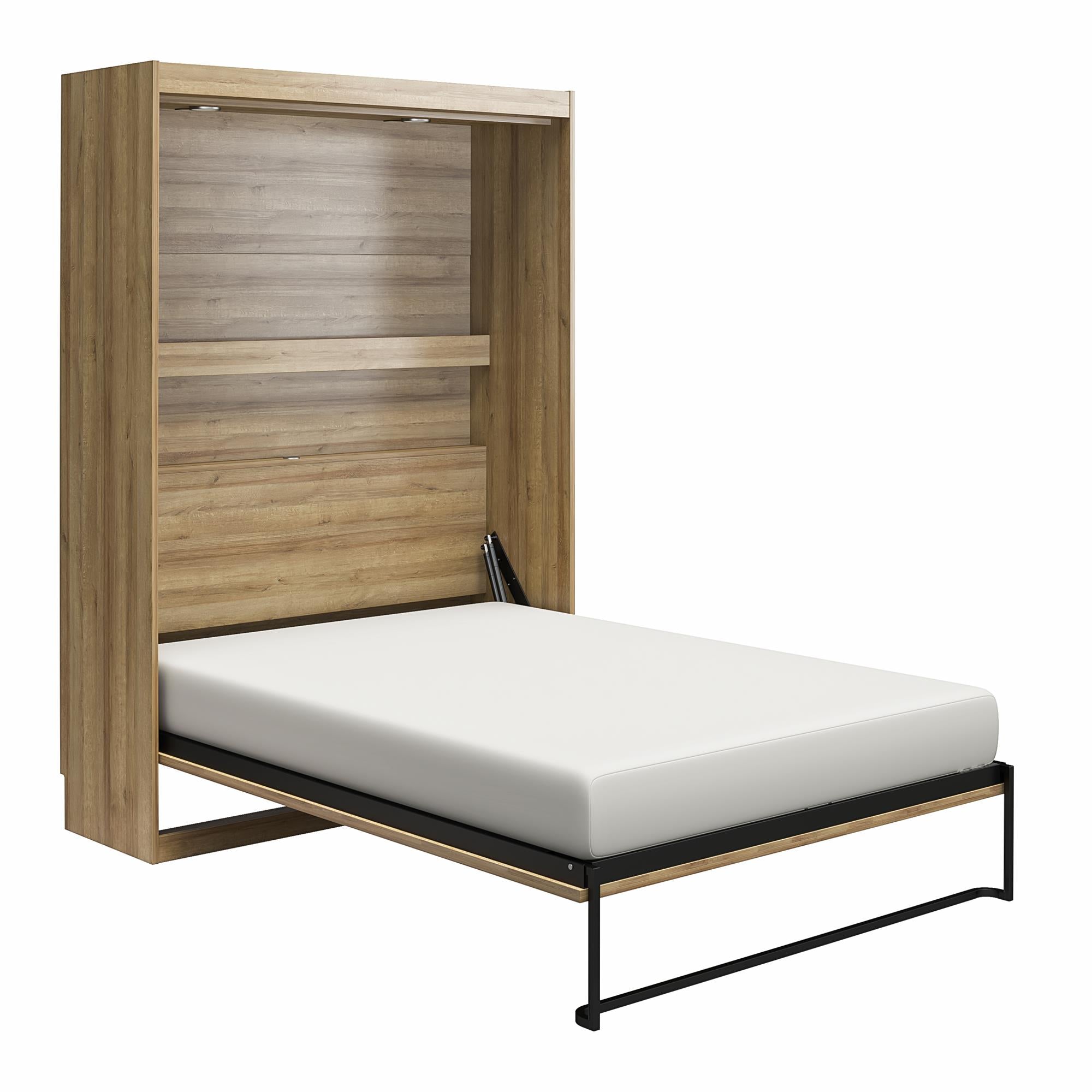 Signature Sleep Impressions Murphy Bed with Cabinets - Natural - Full