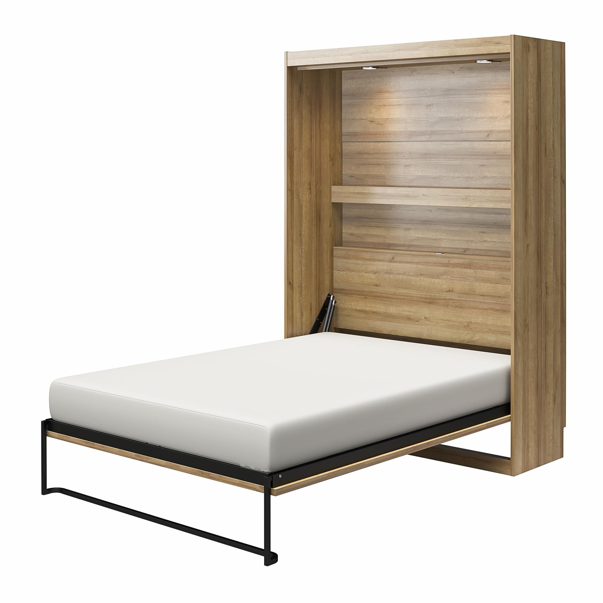 Signature Sleep Impressions Murphy Bed with Cabinets - Natural - Full