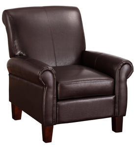 DHP Faux Leather Club Chair - Brown