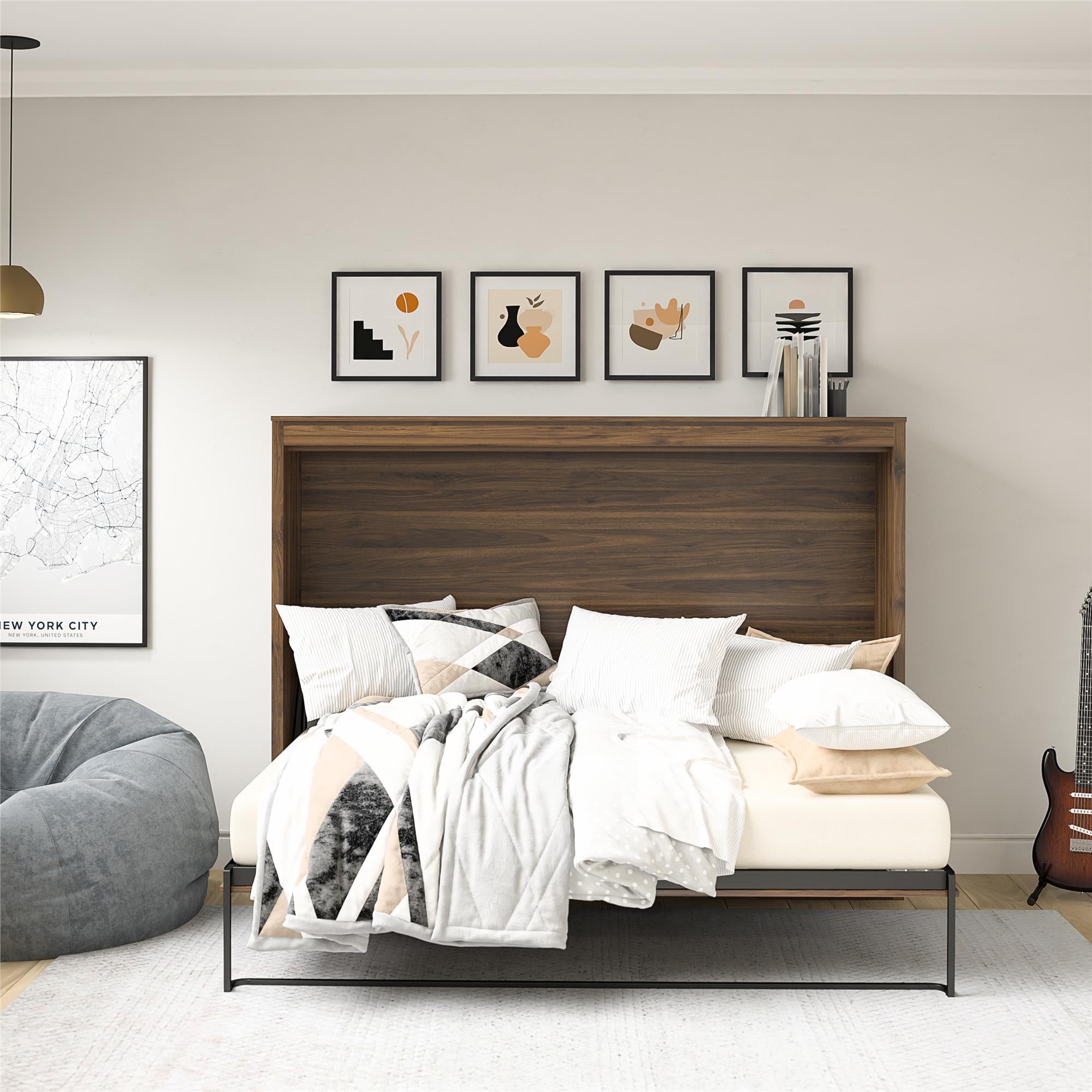 Signature Sleep Paramount Daybed Cabinet - Columbia Walnut - Full