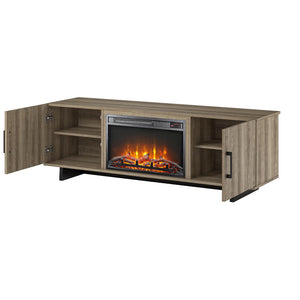 Ameriwood Home Southlander TV Stand with Fireplace for TVs up to 60" - Golden Oak