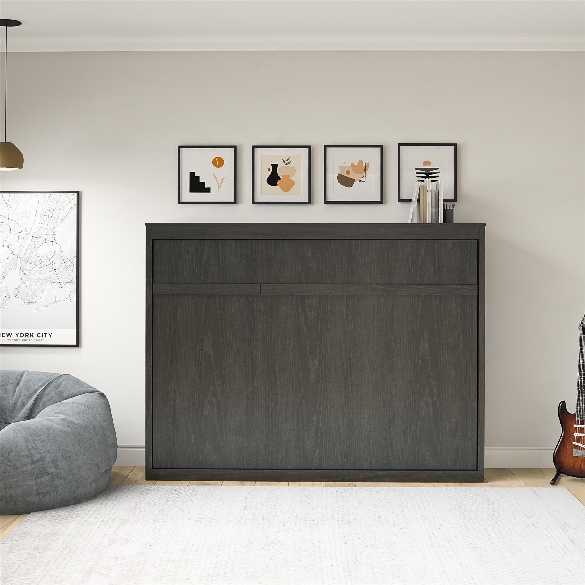 Signature Sleep Paramount Daybed Cabinet - Black Oak - Full