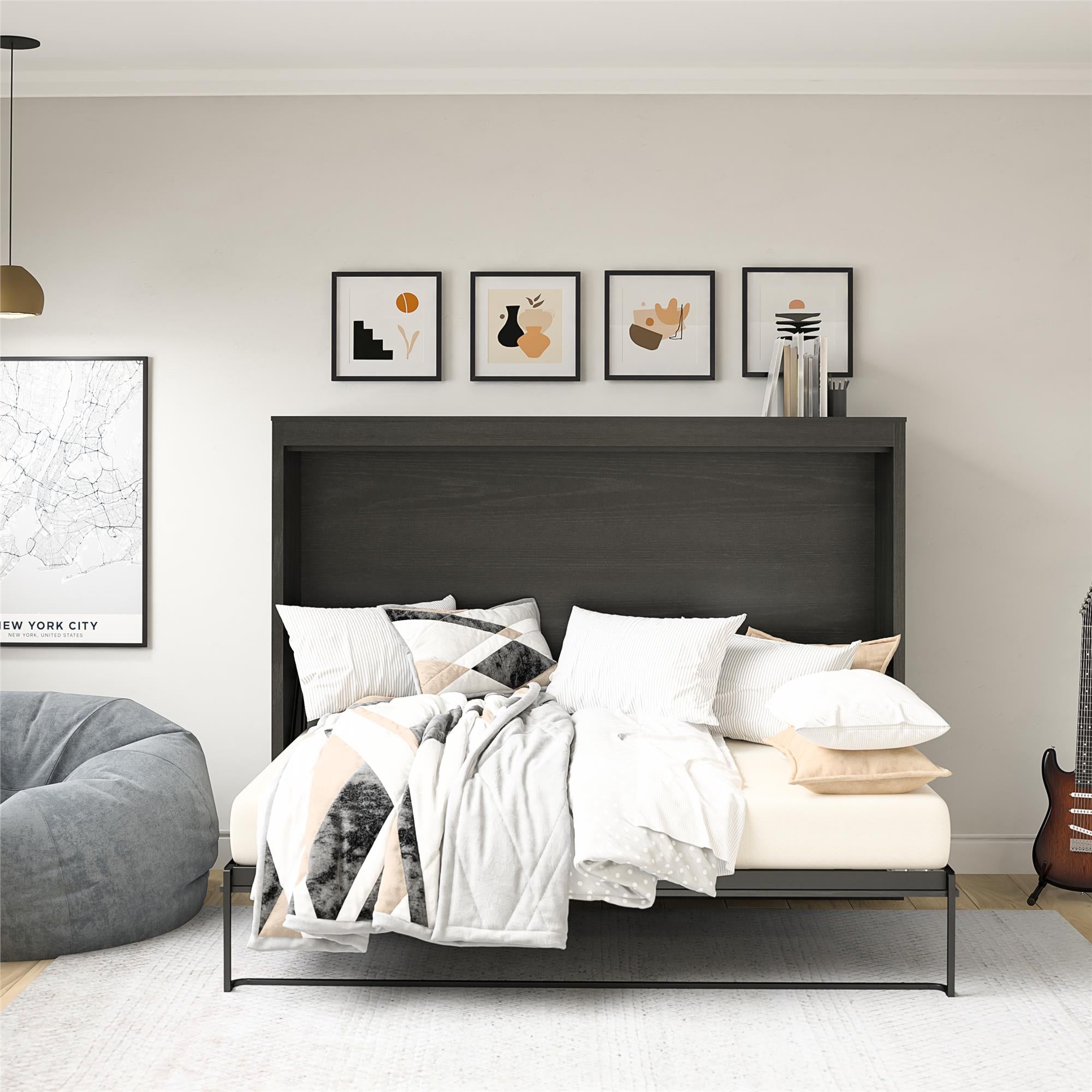 Signature Sleep Paramount Daybed Cabinet - Black Oak - Full