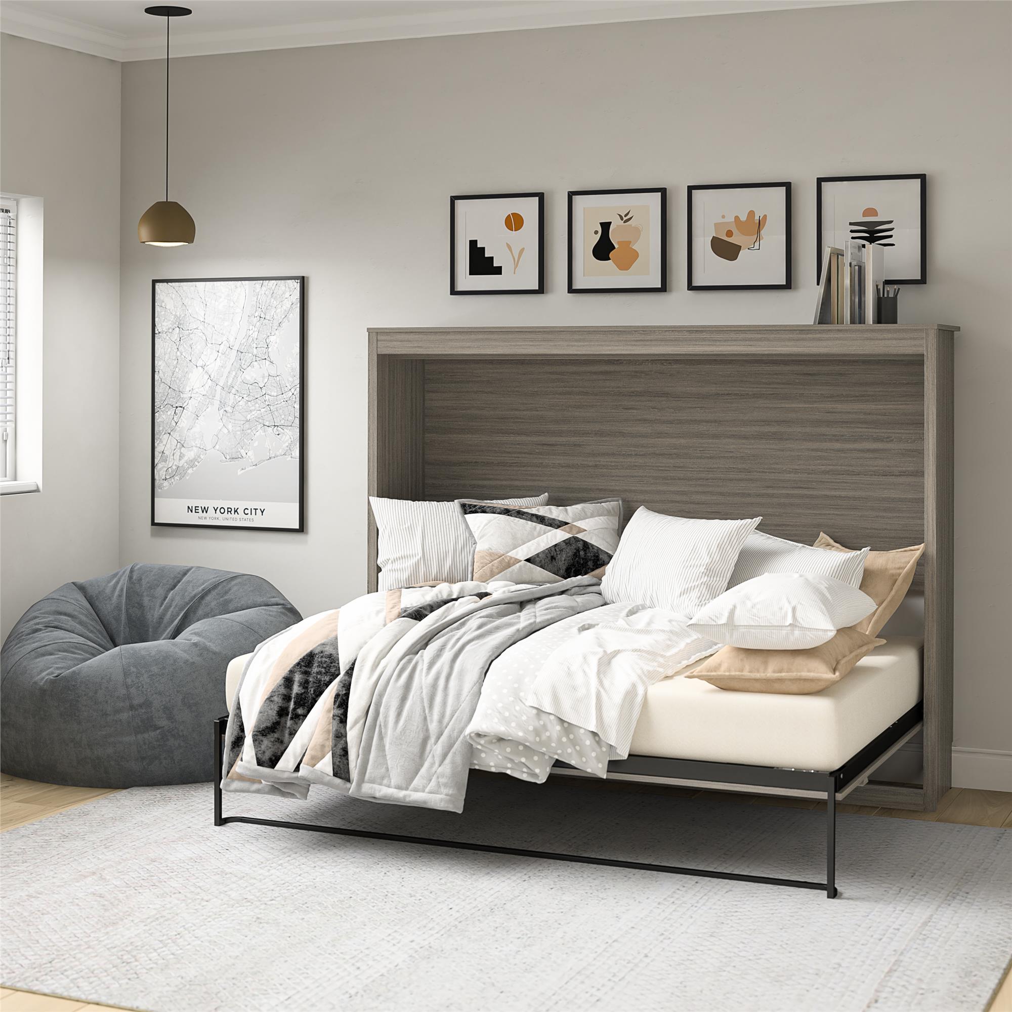 Signature Sleep Paramount Daybed Cabinet - Gray Oak - Full