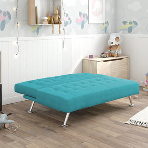 DHP Milo Kids' Futon Sofa - Teal