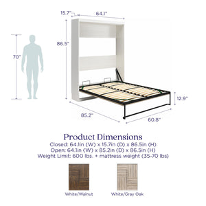 Signature Sleep Pinnacle Murphy Bed - Ironwood - Queen