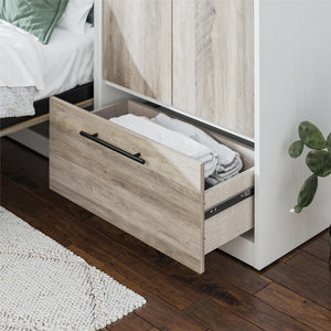 Signature Sleep Pinnacle Murphy Bed with Cabinets - Gray Oak - Queen