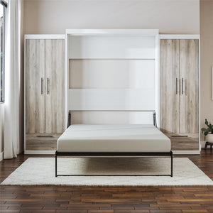 Signature Sleep Pinnacle Murphy Bed with Cabinets - Gray Oak - Queen