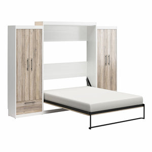 Signature Sleep Pinnacle Murphy Bed with Cabinets - Gray Oak - Queen