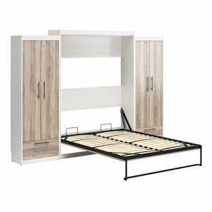 Signature Sleep Pinnacle Murphy Bed with Cabinets - Gray Oak - Queen