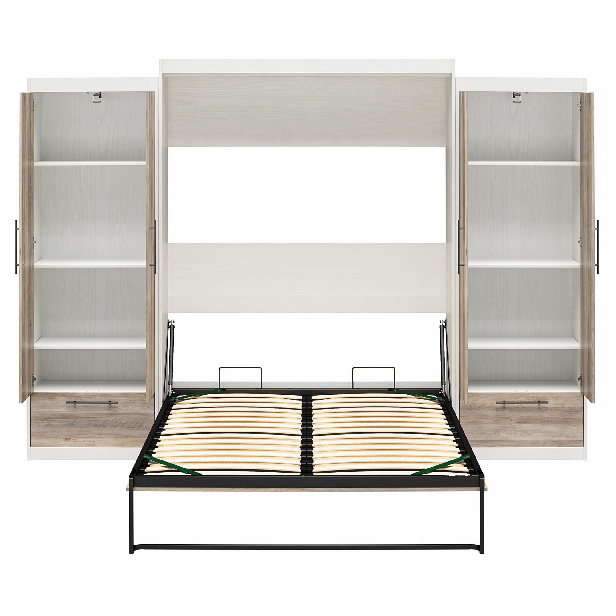Signature Sleep Pinnacle Murphy Bed with Cabinets - Gray Oak - Queen