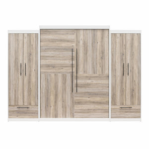 Signature Sleep Pinnacle Murphy Bed with Cabinets - Gray Oak - Queen