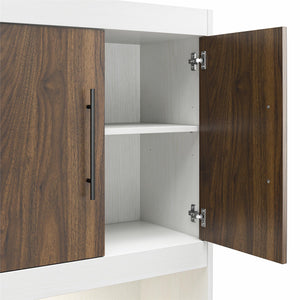 Signature Sleep Pinnacle Murphy Bed with Cabinets - Columbia Walnut - Queen
