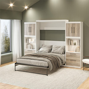 Signature Sleep Pinnacle Murphy Bed with Cabinets - Gray Oak - Queen