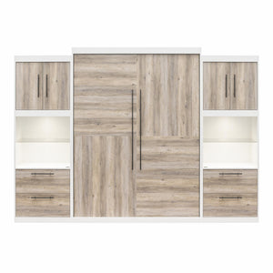Signature Sleep Pinnacle Murphy Bed with Cabinets - Gray Oak - Queen