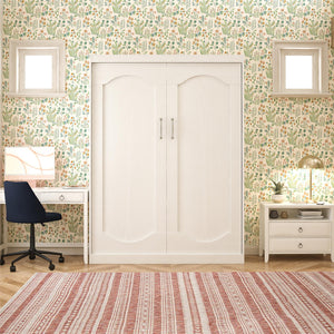 Novogratz Her Majesty Murphy Bed, Queen Size - White - Queen