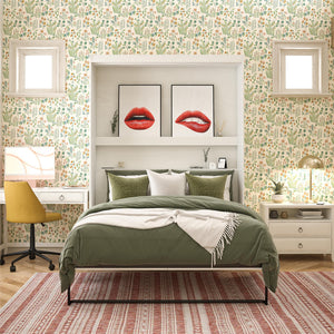 Novogratz Her Majesty Murphy Bed, Queen Size - White - Queen