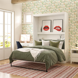 Novogratz Her Majesty Murphy Bed, Queen Size - White - Queen