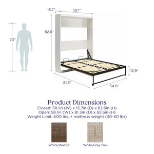 Signature Sleep Pinnacle Murphy Bed - Walnut - Full