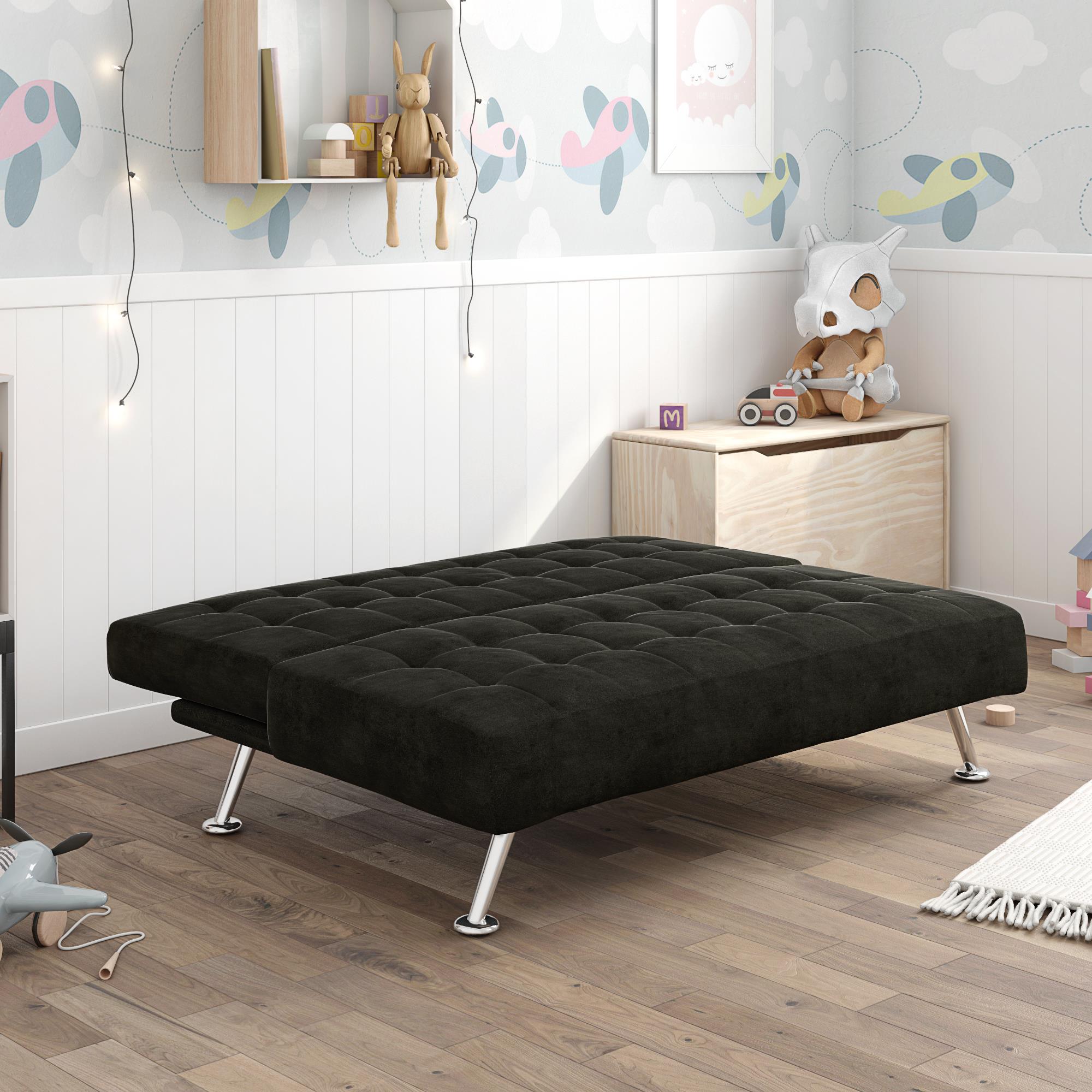 DHP Milo Kids' Futon Sofa - Black