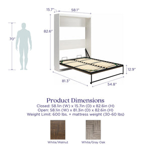 Signature Sleep Pinnacle Murphy Bed - Ironwood - Full