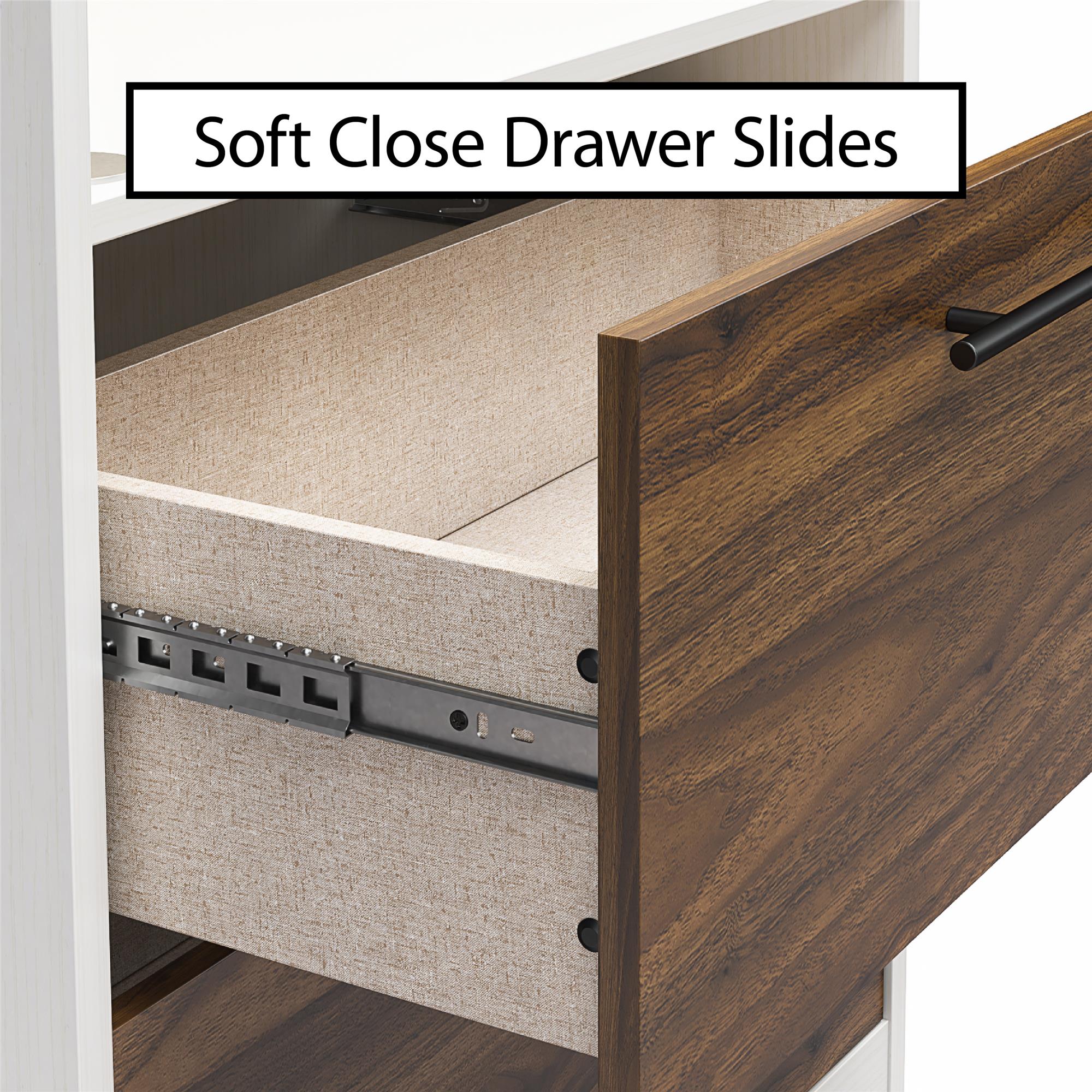 Signature Sleep Pinnacle Murphy Bed with Cabinets - Columbia Walnut - Full