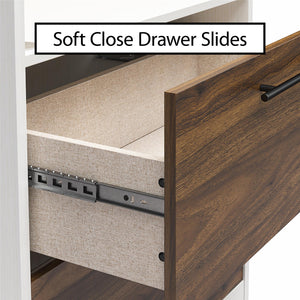 Signature Sleep Pinnacle Murphy Bed with Cabinets - Columbia Walnut - Full