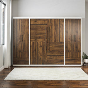 Signature Sleep Pinnacle Murphy Bed with Cabinets - Columbia Walnut - Full