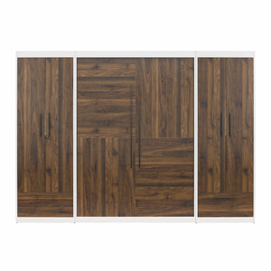 Signature Sleep Pinnacle Murphy Bed with Cabinets - Columbia Walnut - Full