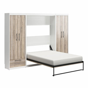 Signature Sleep Pinnacle Murphy Bed with Cabinets - Gray Oak - Full