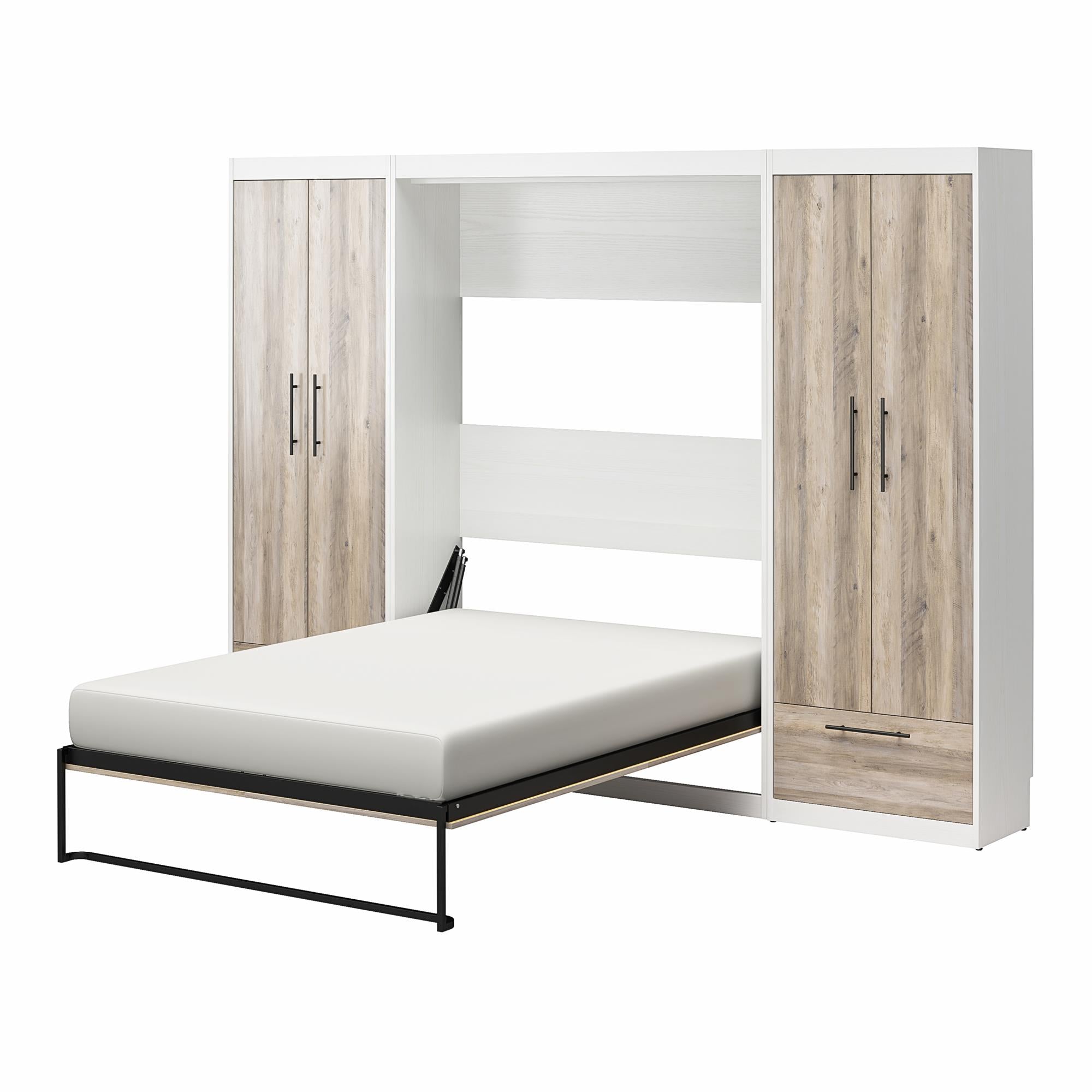 Signature Sleep Pinnacle Murphy Bed with Cabinets - Gray Oak - Full