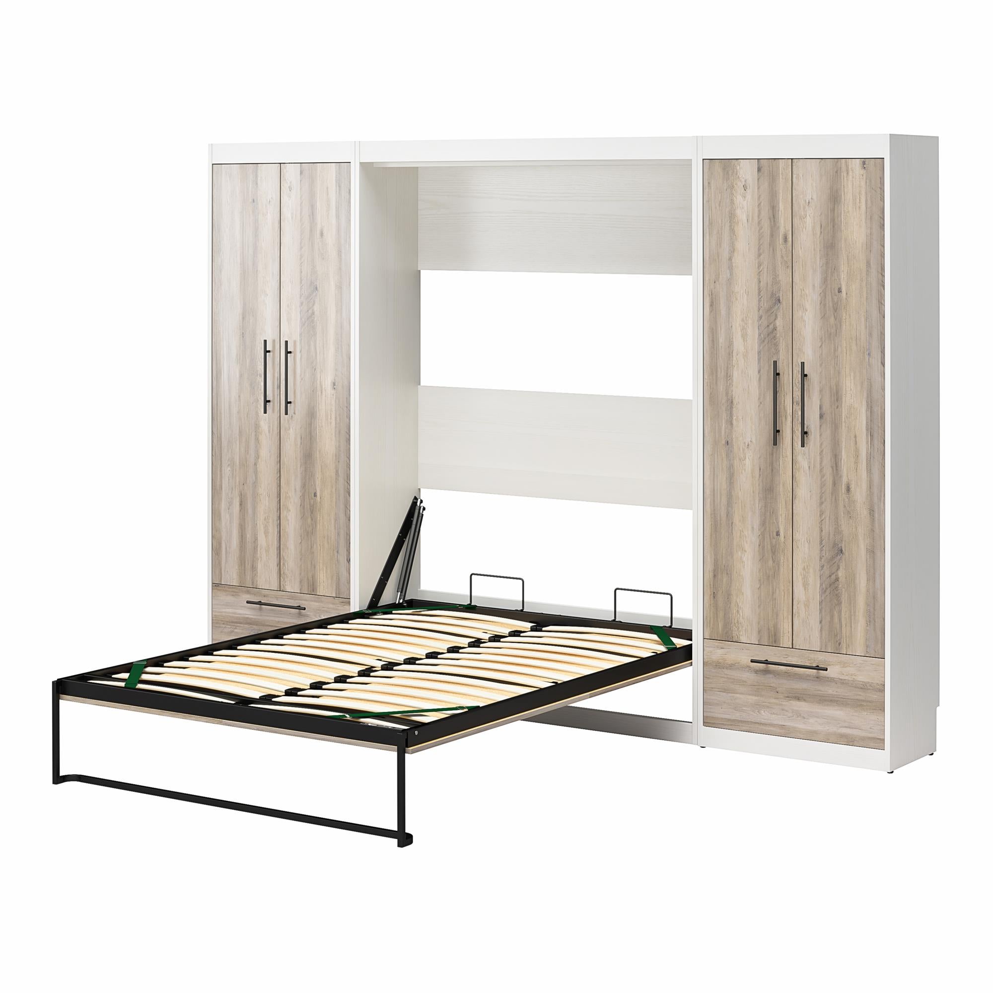 Signature Sleep Pinnacle Murphy Bed with Cabinets - Gray Oak - Full