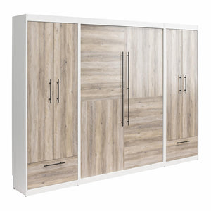 Signature Sleep Pinnacle Murphy Bed with Cabinets - Gray Oak - Full