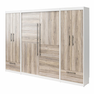 Signature Sleep Pinnacle Murphy Bed with Cabinets - Gray Oak - Full