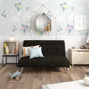 DHP Milo Kids' Futon Sofa - Black