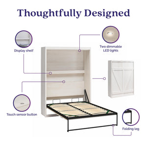 Signature Sleep Farmington Murphy Bed - Ivory Oak - Full