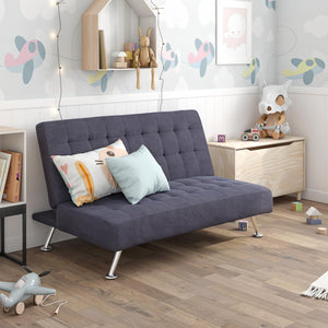 DHP Milo Kids' Futon Sofa - Blue