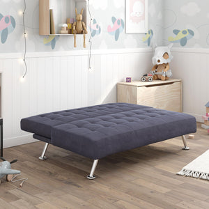 DHP Milo Kids' Futon Sofa - Blue