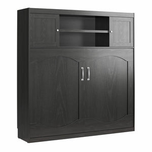 Novogratz Her Majesty Daybed Cabinet - Black Oak - Full