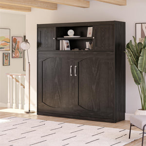 Novogratz Her Majesty Daybed Cabinet - Black Oak - Full