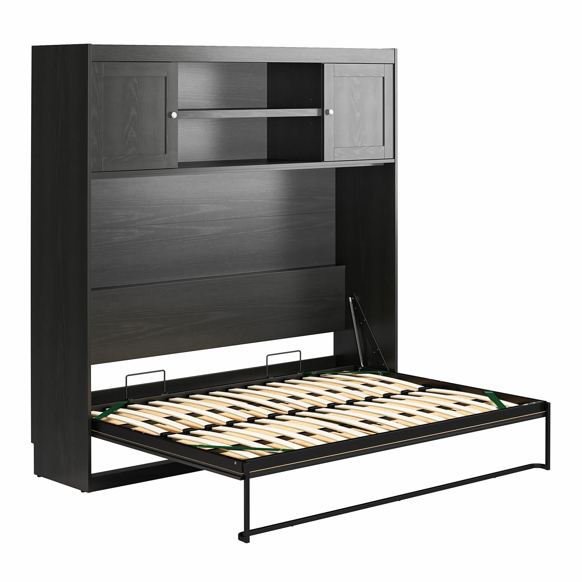 Novogratz Her Majesty Daybed Cabinet - Black Oak - Full